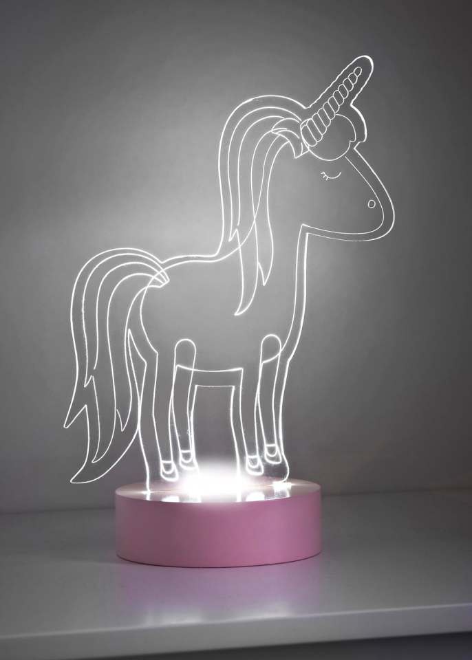  Matalan is selling a LED light in the shape of a unicorn for half price