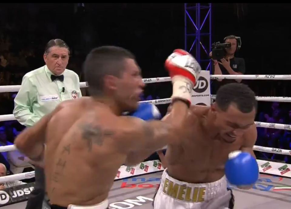  Marcus Morrison delivered a devastating blow to claim victory over Emanuele Blandamura last night