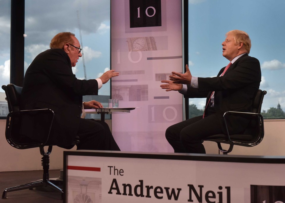  Boris Johnson being grilled by Andrew Neil