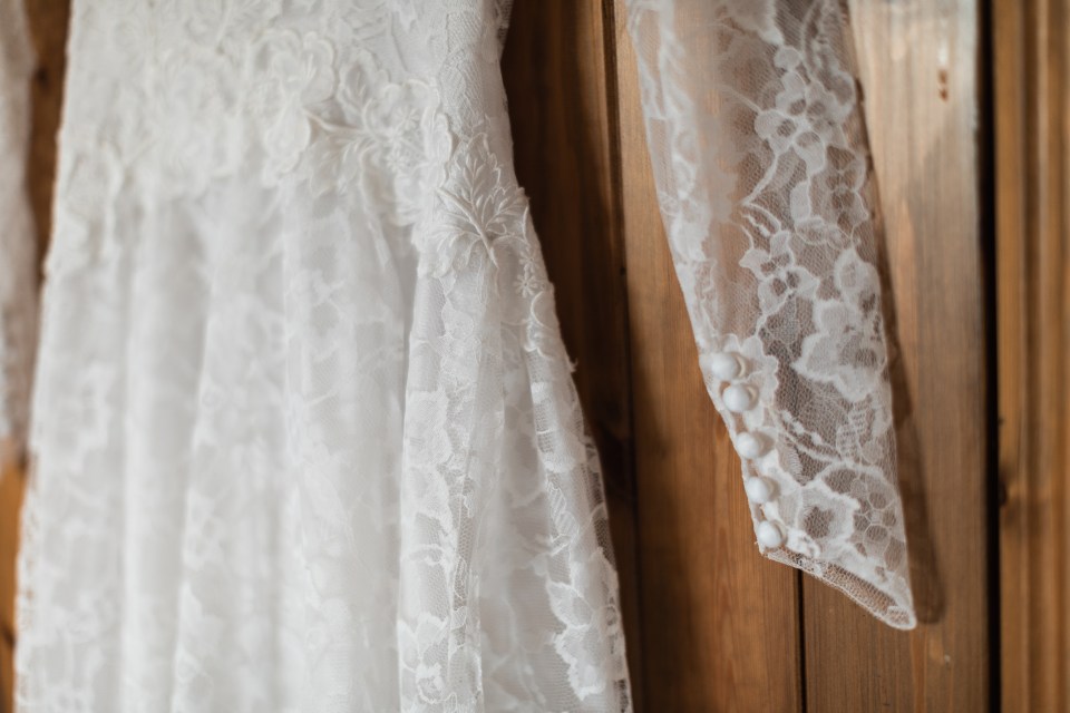  She is keen to trace the original owner of her handmade lace wedding dress from the 1950s