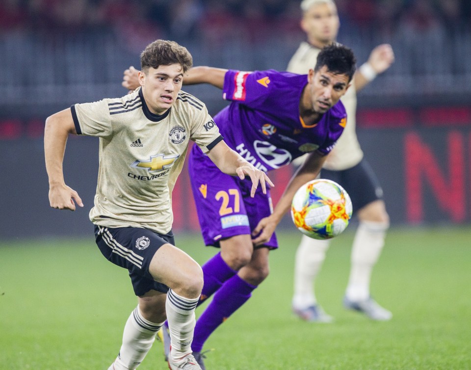  Daniel James was handed his first appearance in a United shirt