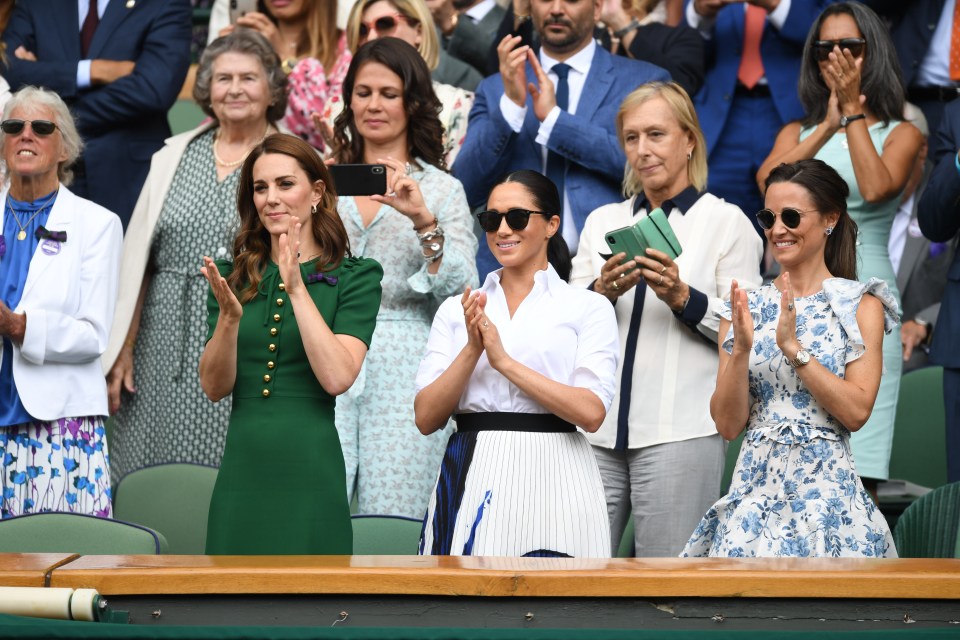  Meghan and Kate put on an united front at Wimbledon this month