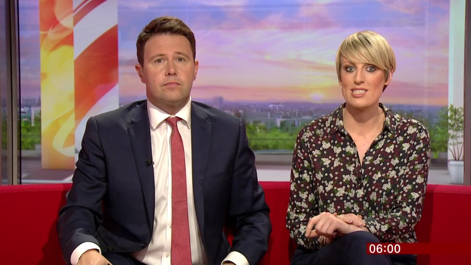 Jon Kay and Steph McGovern presenting BBC Breakfast