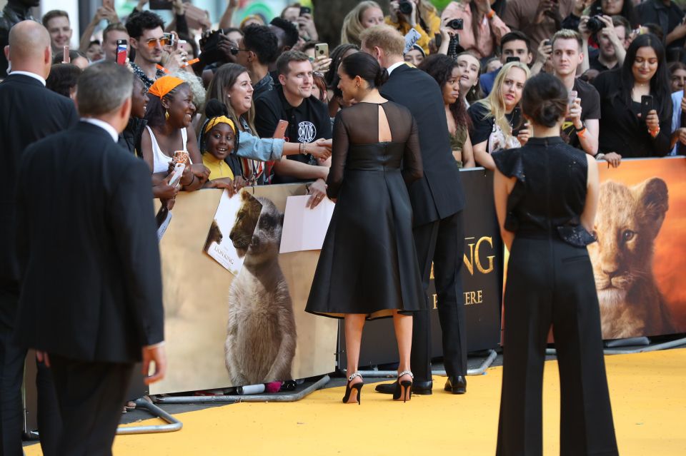  The royal couple meet fans at the red carpet event at the Odeon Leicester Square