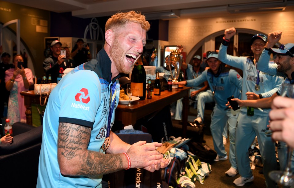  Stokes enjoys celebrations at Lord's after wining the Cricket World Cup