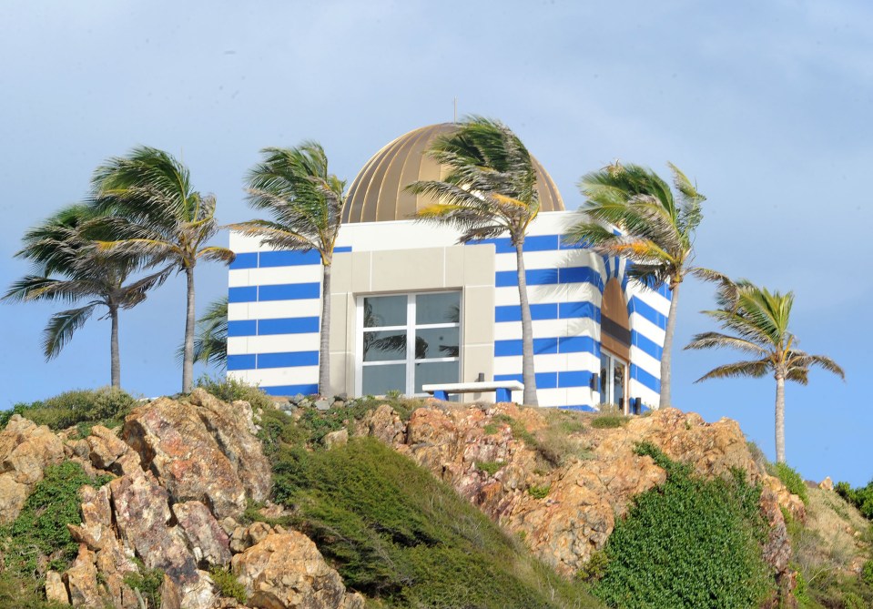 Epstein transformed the island and built a mansion and a bizarre temple