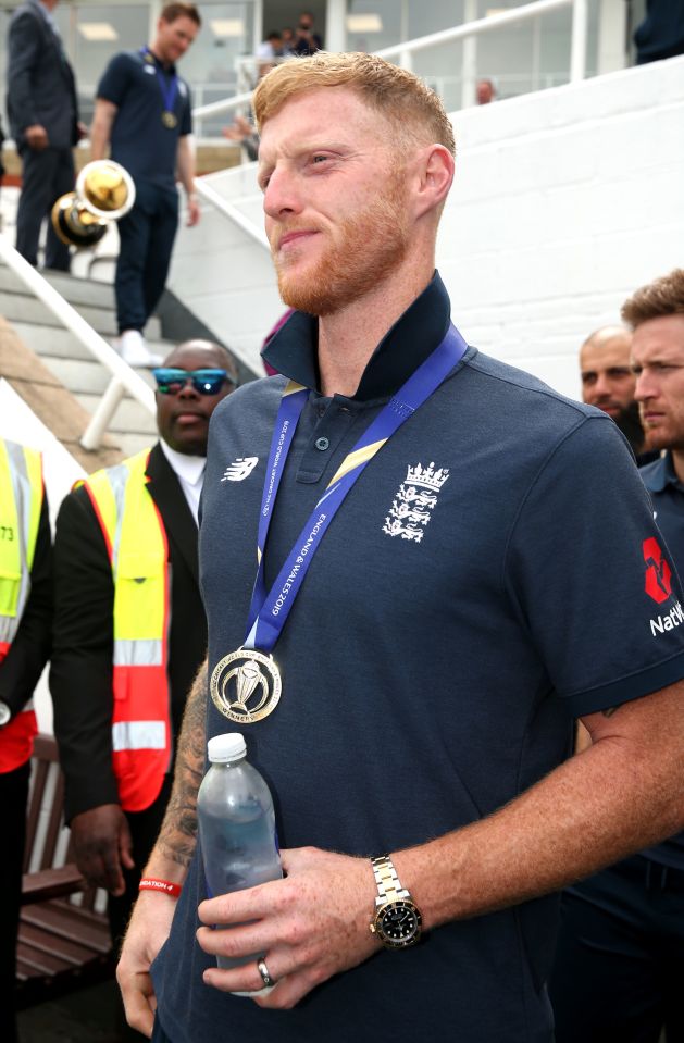  Hero Ben Stokes arrived at the Oval this morning just hours after partying with his teammates