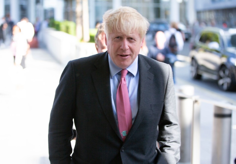 Boris arriving for tonight’s debate at The Sun’s HQ