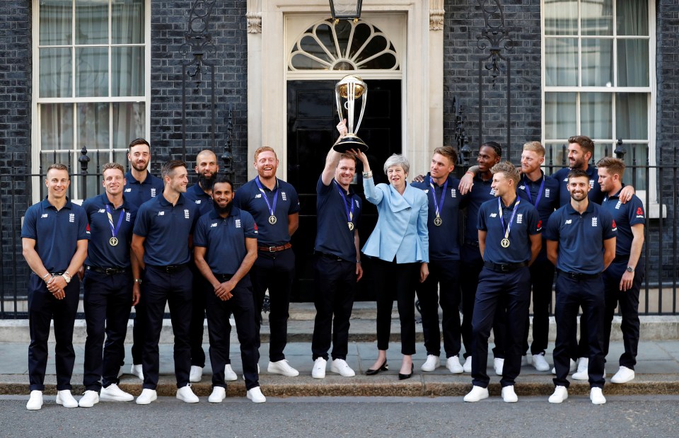  England's heroes arrive at Downing Street for the glitzy bash with the PM