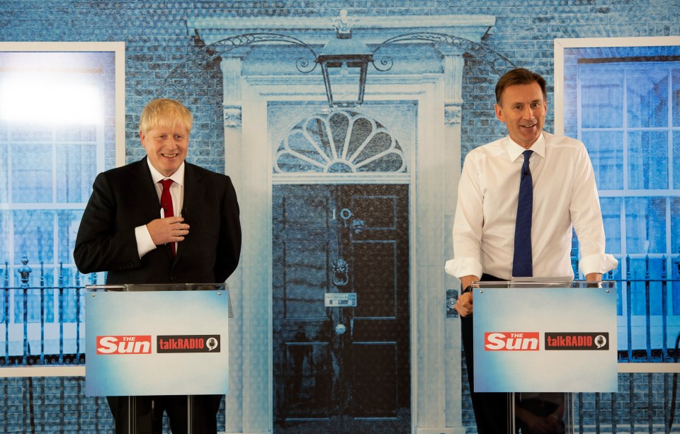  Tory leadership rivals Boris Johnson and Jeremy Hunt turned their final showdown into a love-in