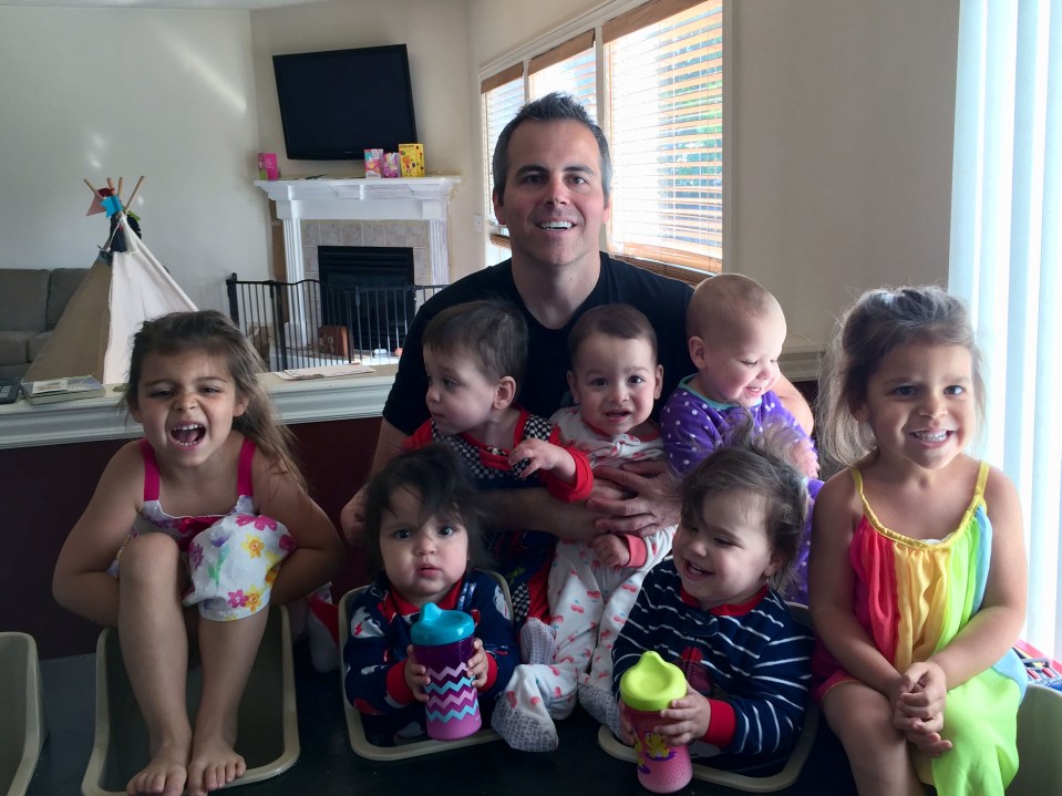  Chad is a father-of-seven after he and his wife welcomed quintuplets last year