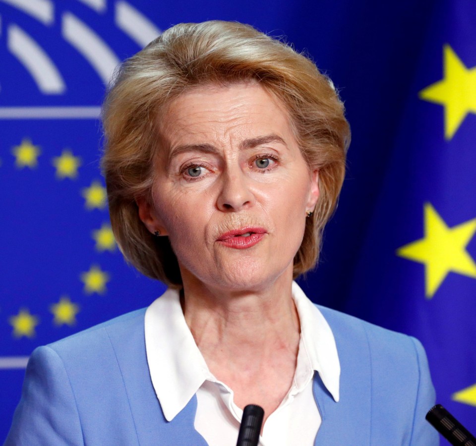 EU chief Ursula von der Leyen set Brussels on course for an immediate collision course with the UK over a possible Brexit extension