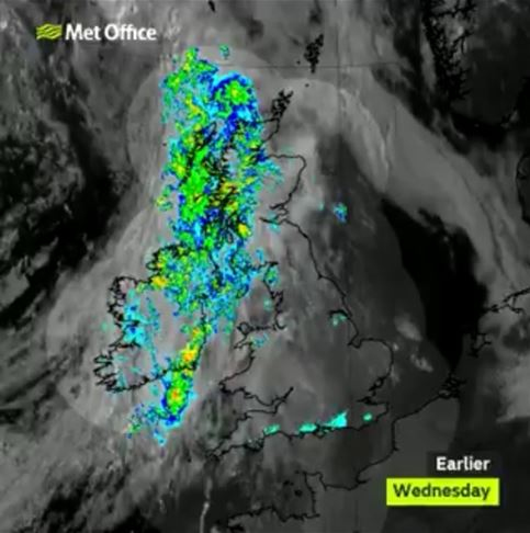 The Met Office released the astonishing images of the ants swarming