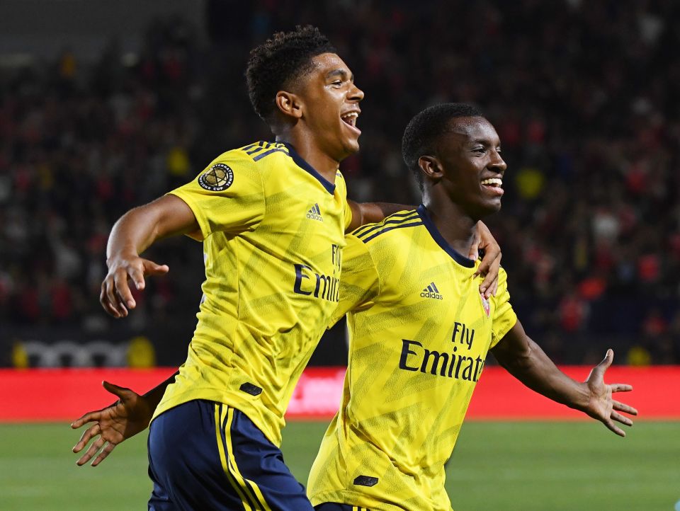  Eddie Nketiah fired Arsenal to victory over Bayern Munich in LA