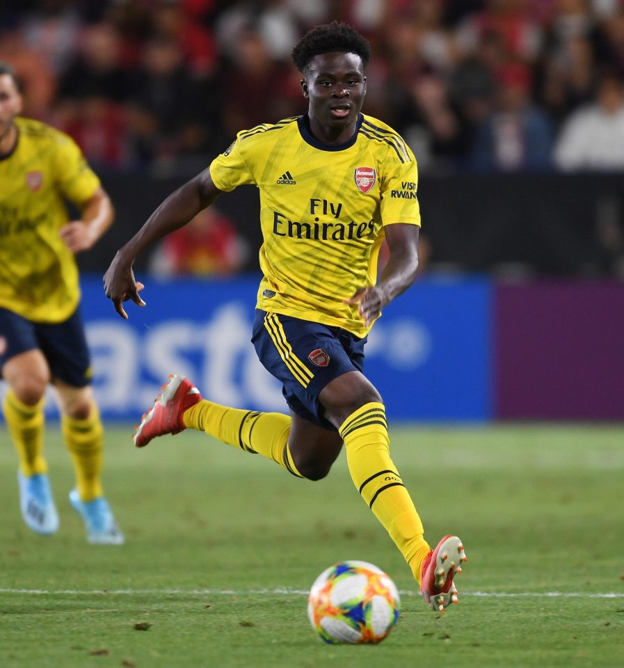  Bukayo Saka scored 14 goals and made 12 assists last season