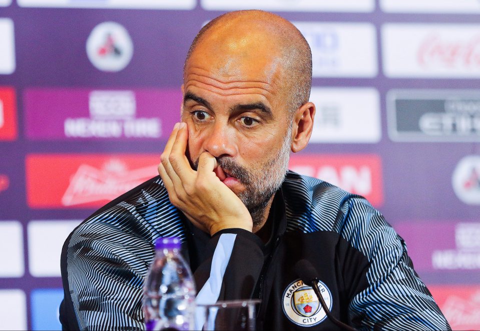  Pep Guardiola is content with his squad, despite lacking cover in defence