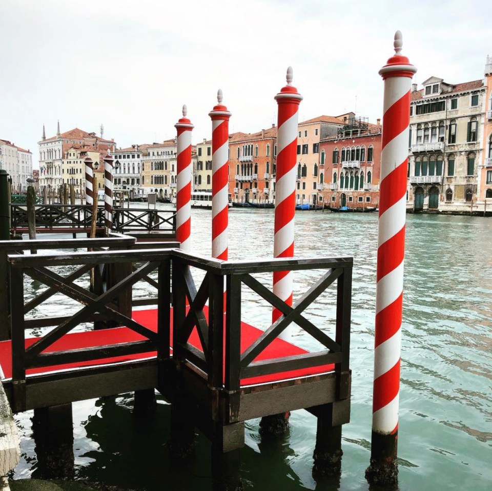 A ledge over the notorious canals in Venice