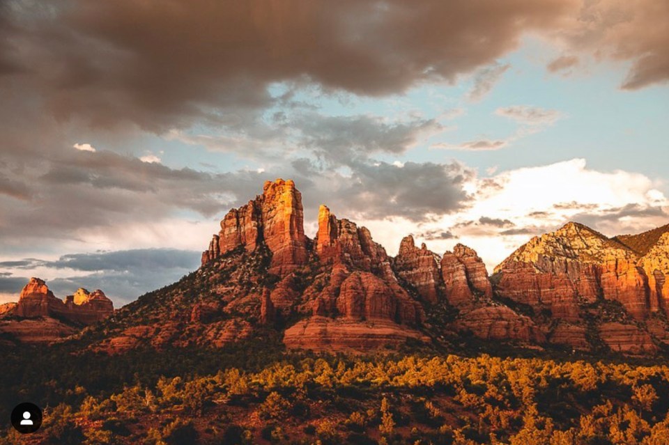 This moody landscape shot was captured in Sedona, Arizona, USA