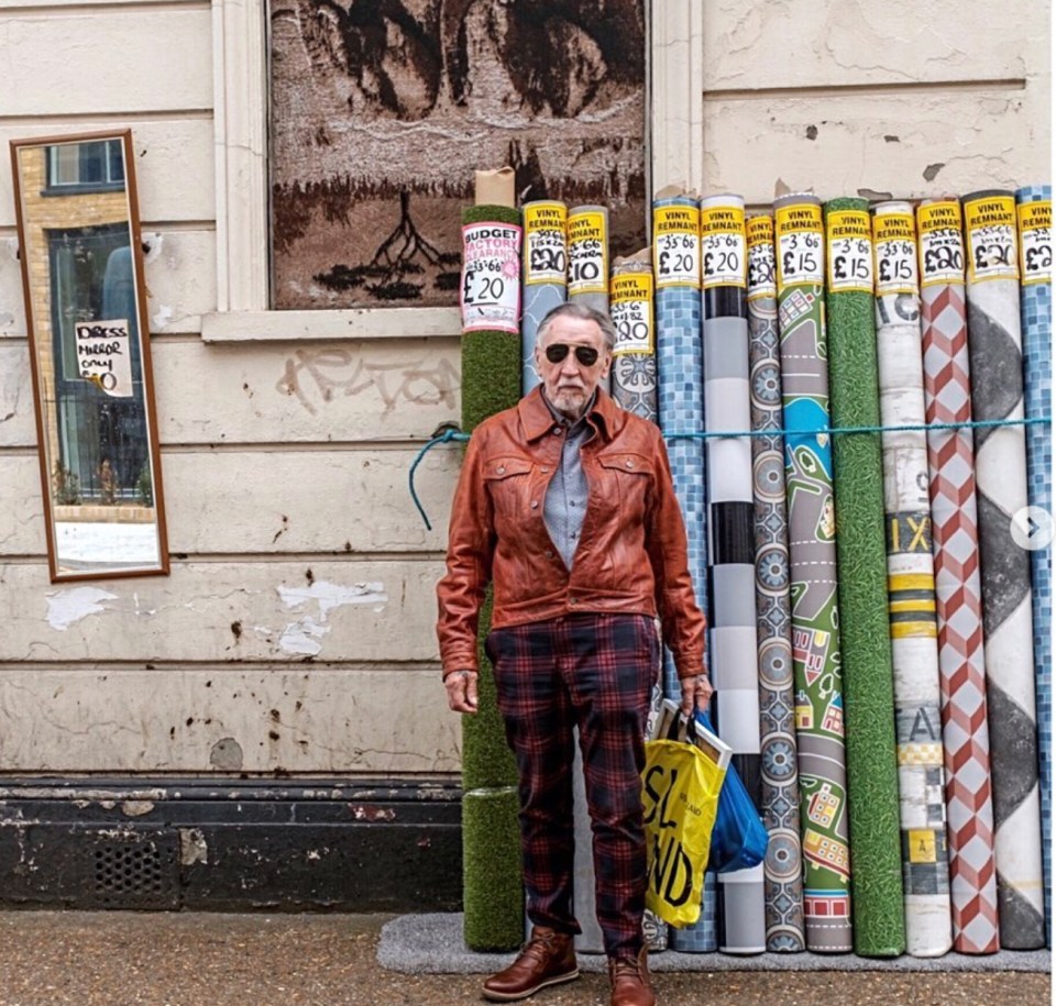 This photo features a 70-year-old man named Dave on the Walworth Road in South London