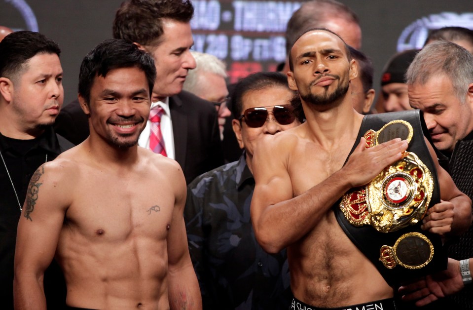 Pacquiao faces undefeated American welterweight champion Keith Thurman in Las Vegas tonight