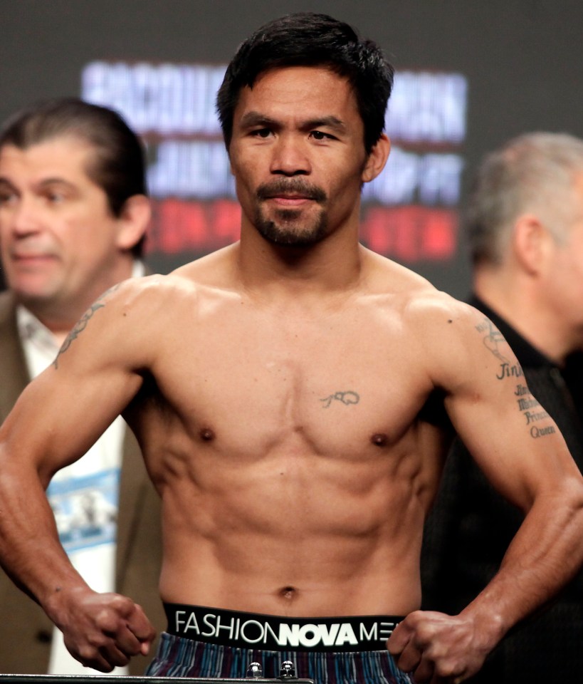 Pacquiao has vowed to carry on boxing until the age of 45