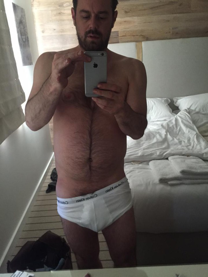  Danny Dyer posed in his underwear for a selfie while at a safari park