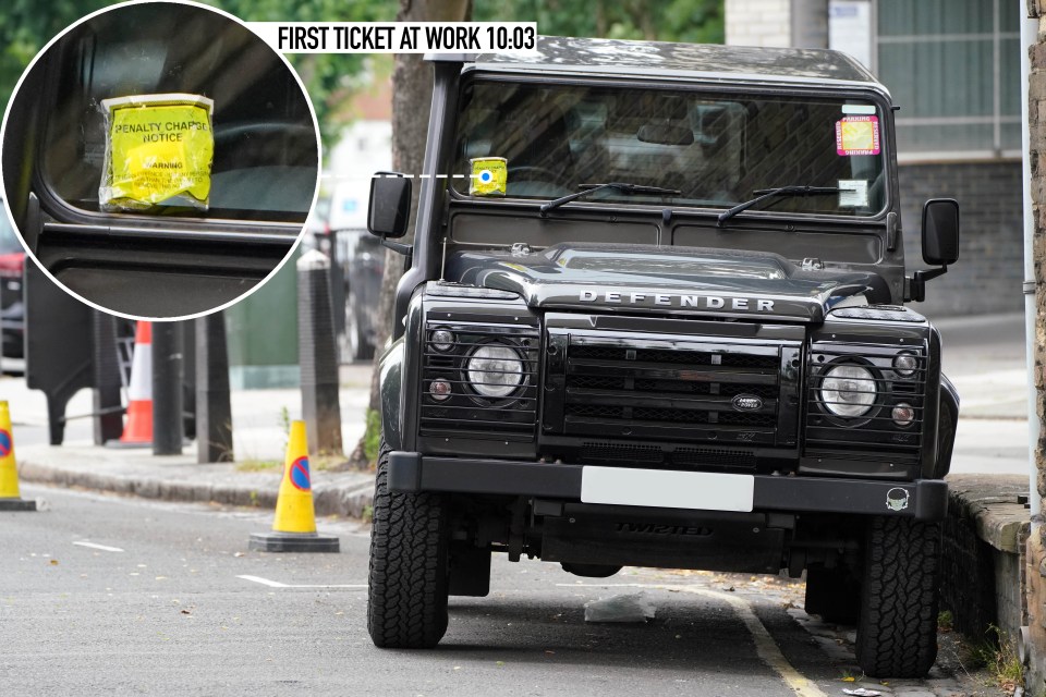  The aspiring photographer parked on double yellow lines