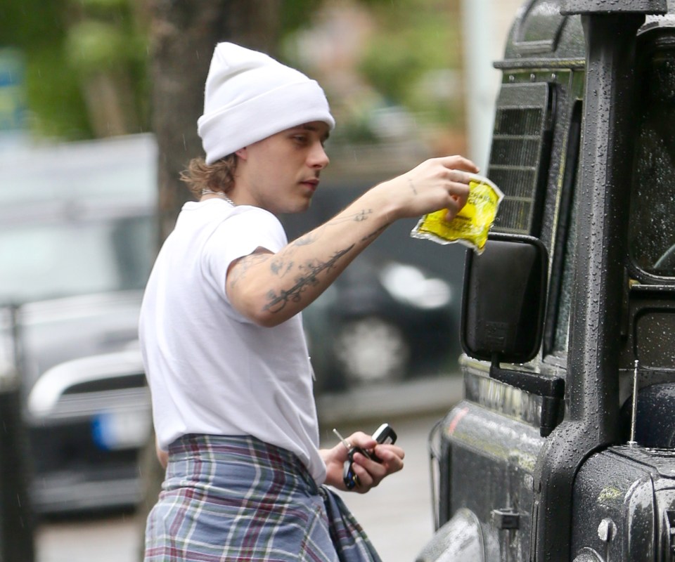  Brooklyn got the first ticket outside of his West London internship