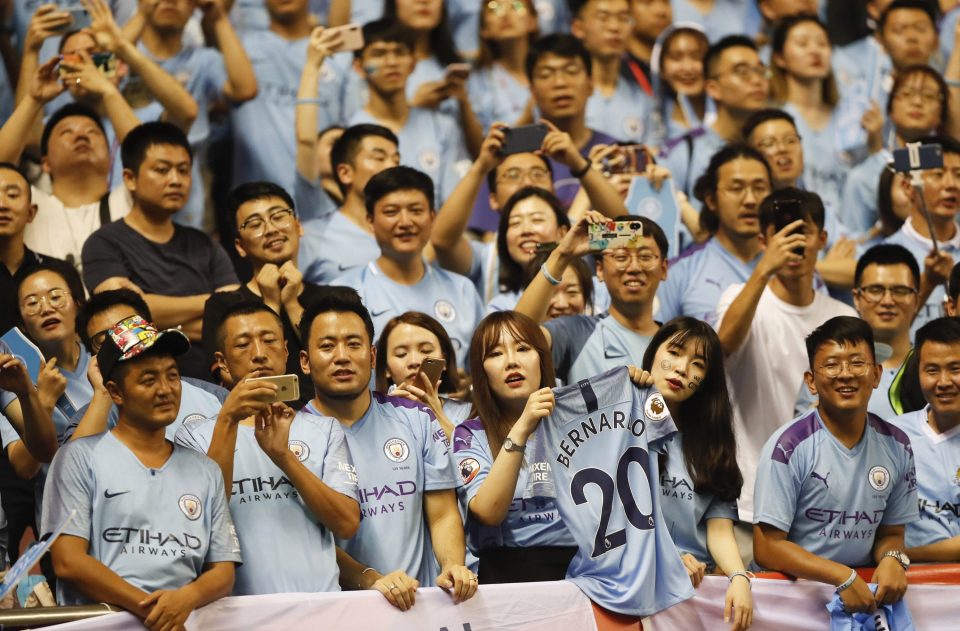  City were well supported in China