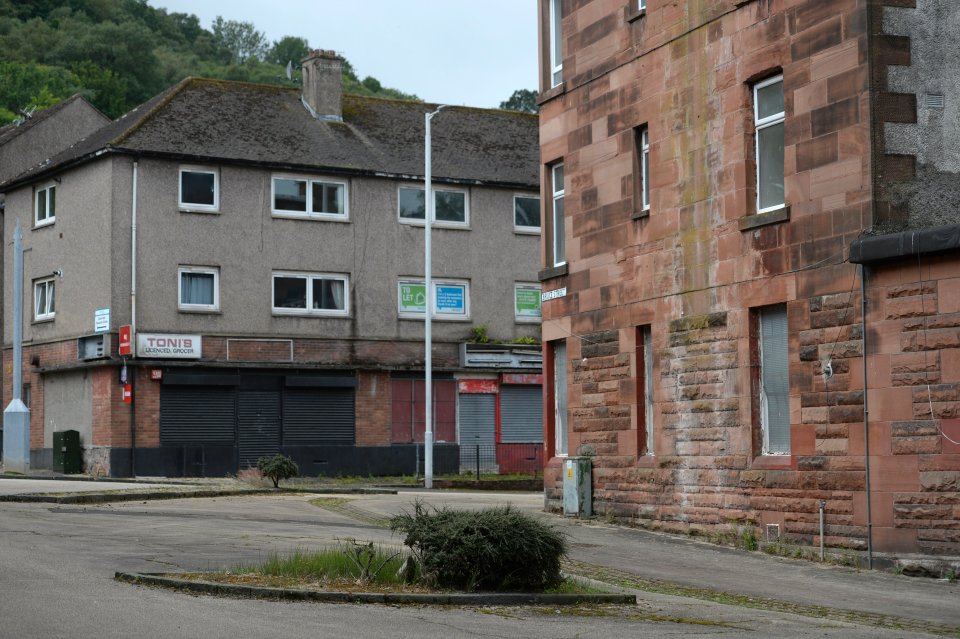 Homes and shops have been left boarded up