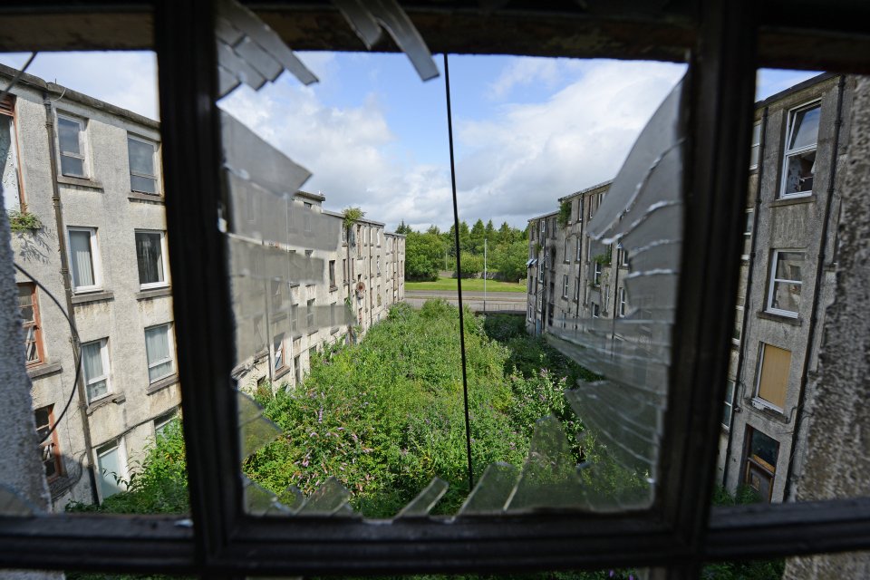 Many of the homes have been wrecked by vandals and arsonists