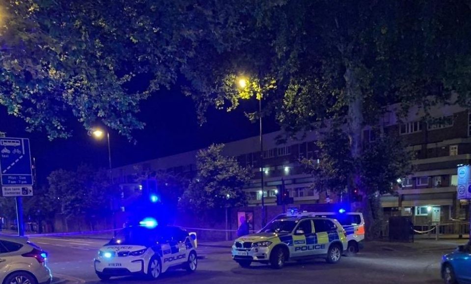  Today's stabbing comes just a day after three men were shot in Hackney