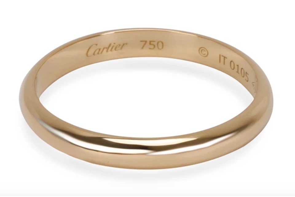  This Cartier wedding band has been reduced by 31 per cent