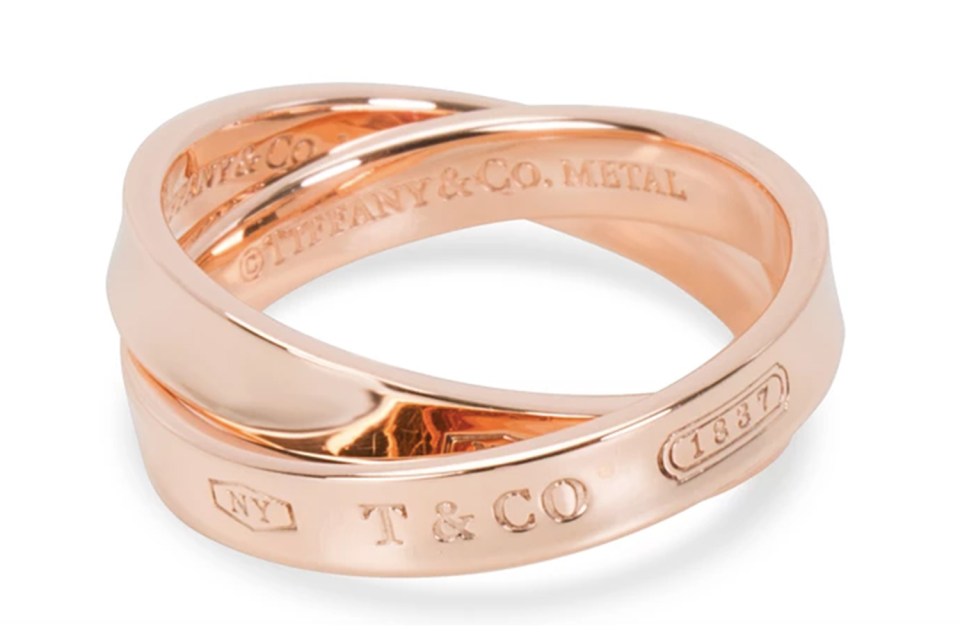  This Tiffany & Co wedding ring is being sold for half the price on the pre-owned website