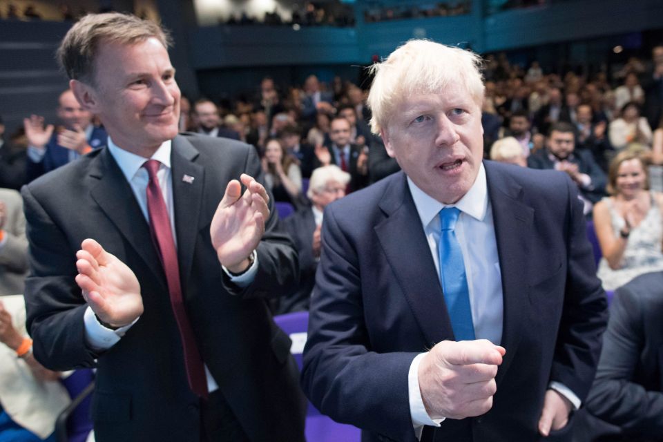  Despite the polite applause, Bojo and Jeremy Hunt are in a stand-off over keeping his job as Foreign Secretary