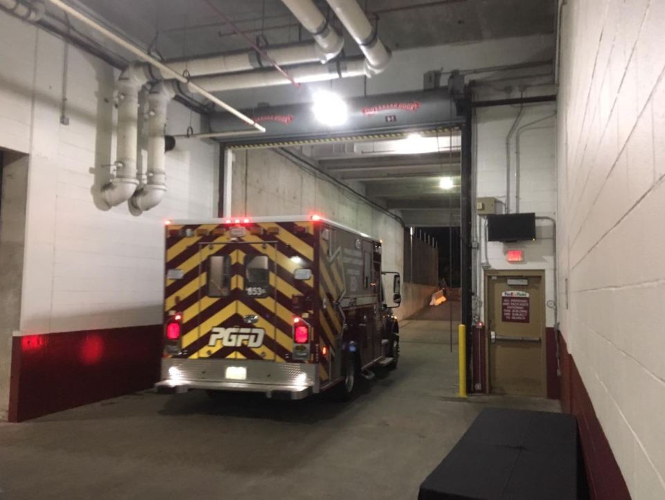  An ambulance was seen driving Marco Asensio out of the stadium