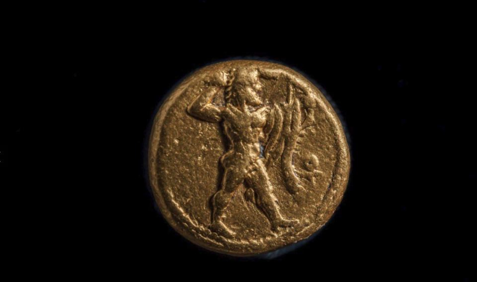  A bronze coin found at Heracleion