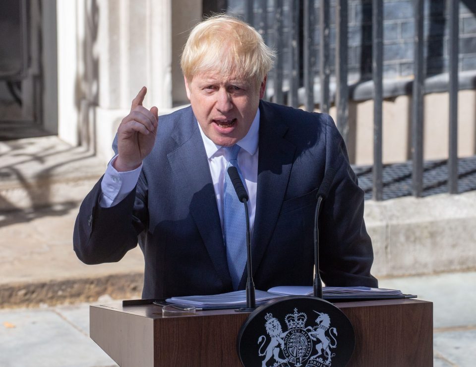  Boris making his first speech outside No10 on Wednesday