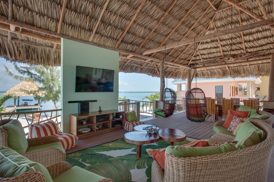  You can enjoy the sea breeze while you catch up on your favourite shows