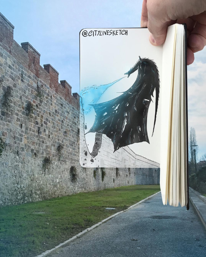  Add a fire-breathing dragon to this city wall and you’ve got the fall of King’s Landing from Game Of Thrones