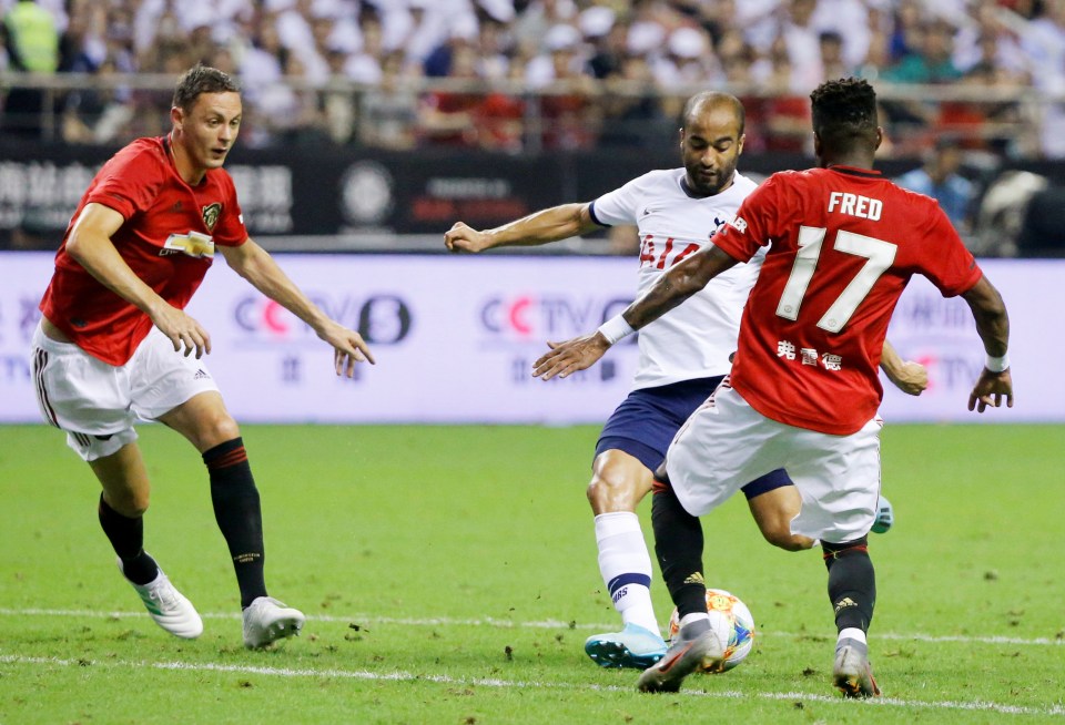  Tottenham Hotspur's Lucas Moura scores their goal