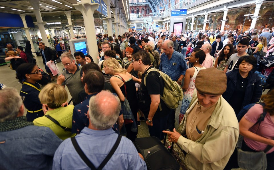  The disruption was caused by a record-breaking heatwave that hit Britain this week