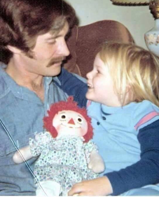 He shared this picture with his daughter on Twitter in 1972