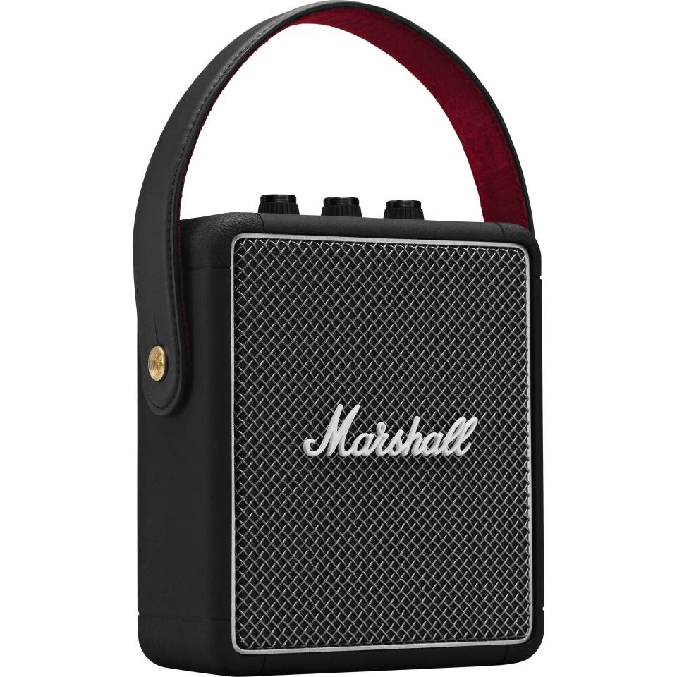  A portable Marshall speaker is great to listen to outside as it has plenty of bass and more than 20 hours battery life between charges