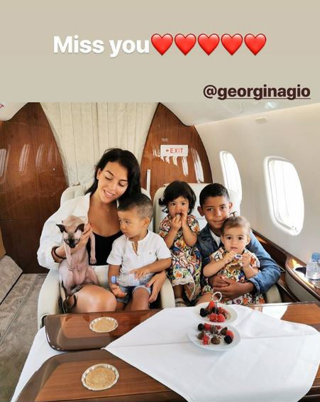  Cristiano Ronaldo posted this emotive photo onto Instagram showing how much he is missing his family