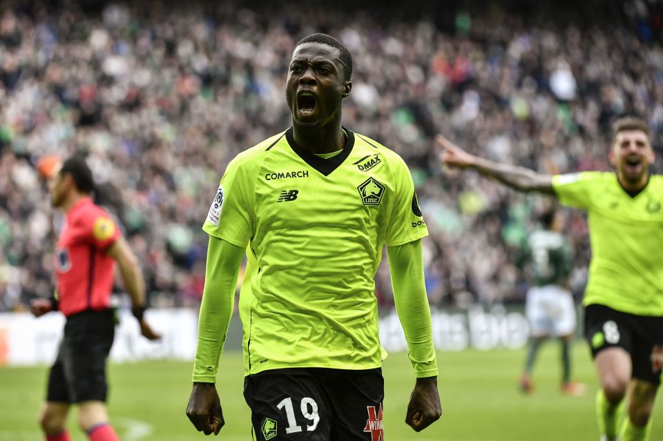  Arsenal are set to pay just £20m up front for Lille star Nicolas Pepe