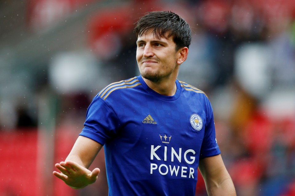  Harry Maguire faced Stoke in a friendly on Saturday - which could be his last game for Leicester before he joins Manchester United