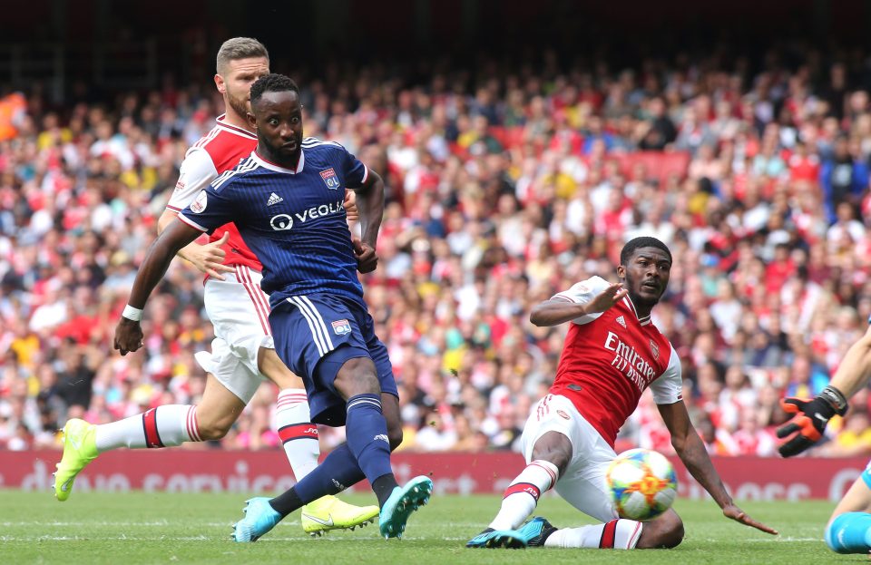  Moussa Dembele netted twice against Arsenal in the second half