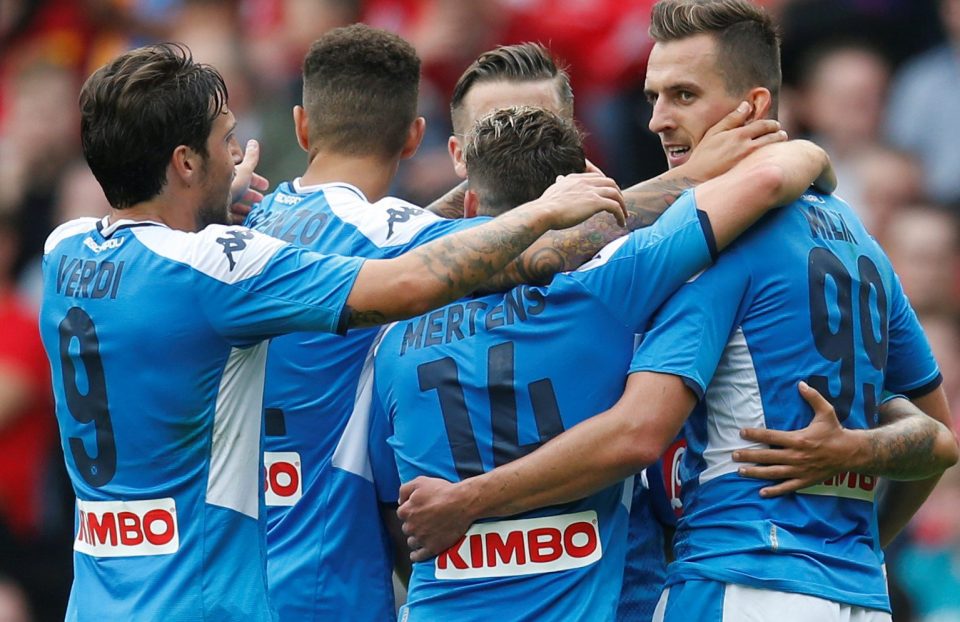  Serie A giants Napoli hail Arkadiusz Milik after he doubled their lead