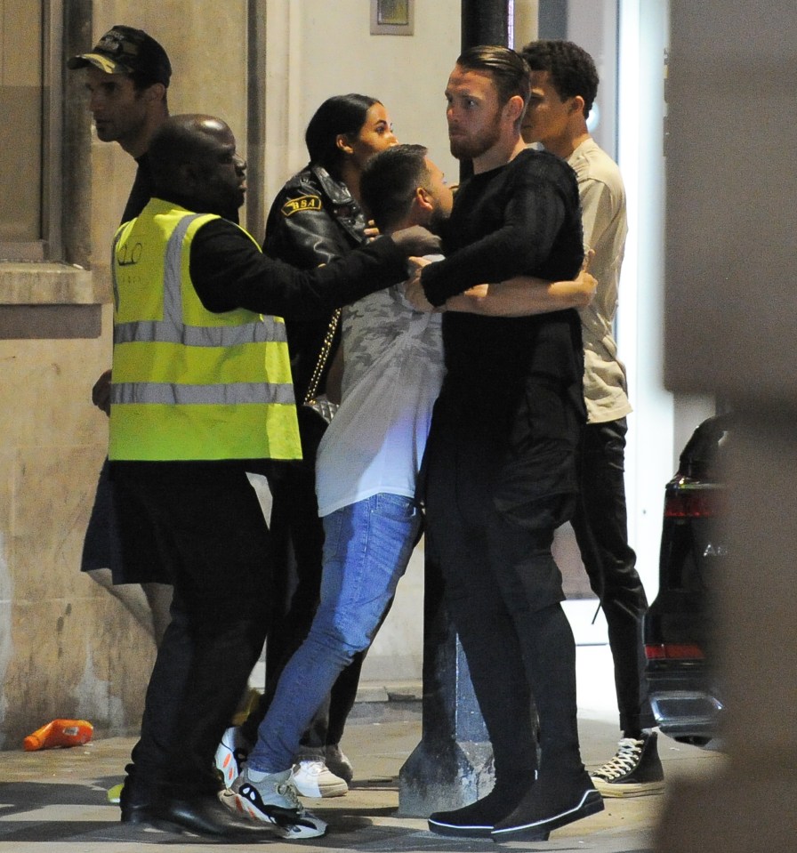  Eagles star Connor Wickham was held back as chaos erupted on the streets of London